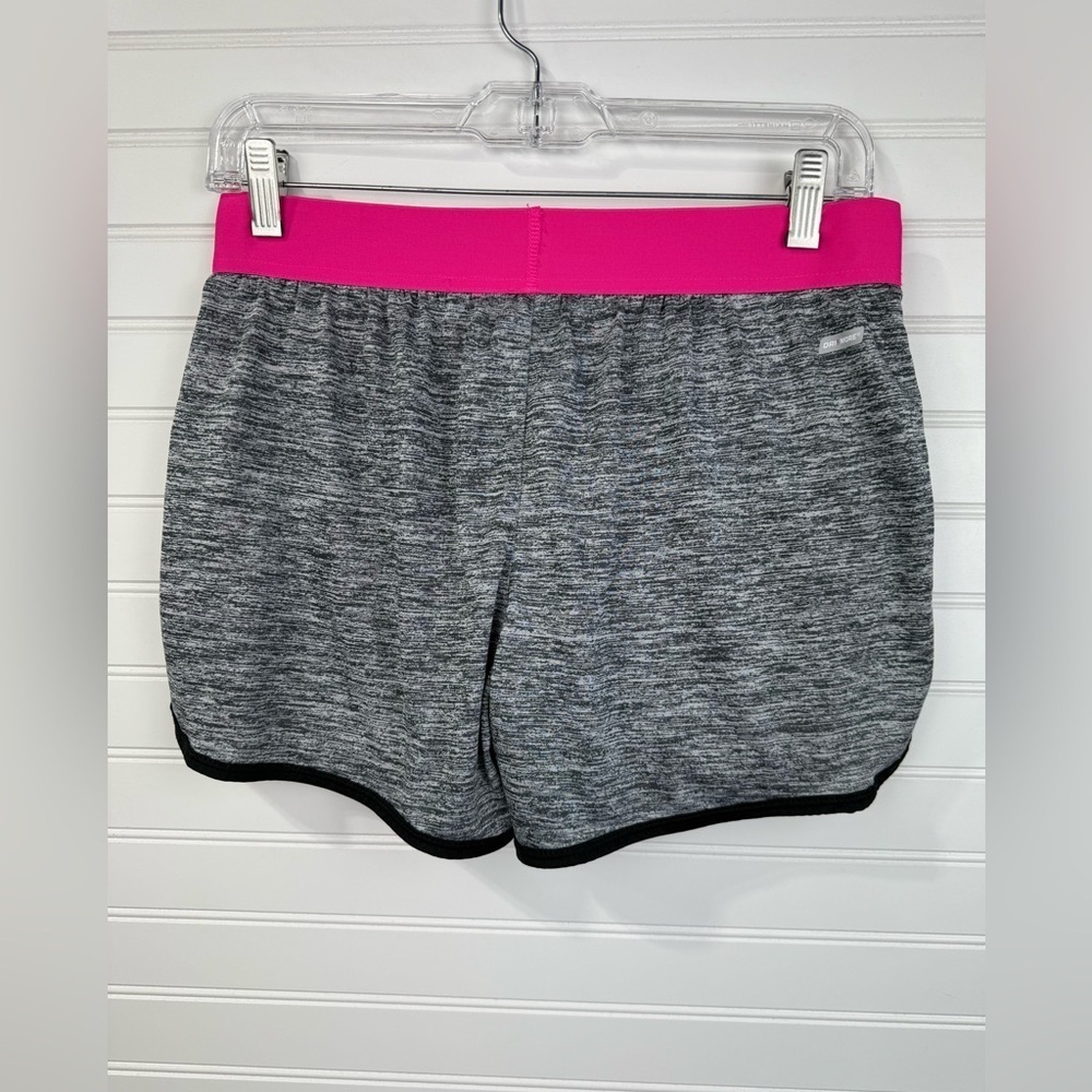 Danskin women’s gray, black, pink lined workout gym shorts. Size 4/6 - Picture 2 of 5